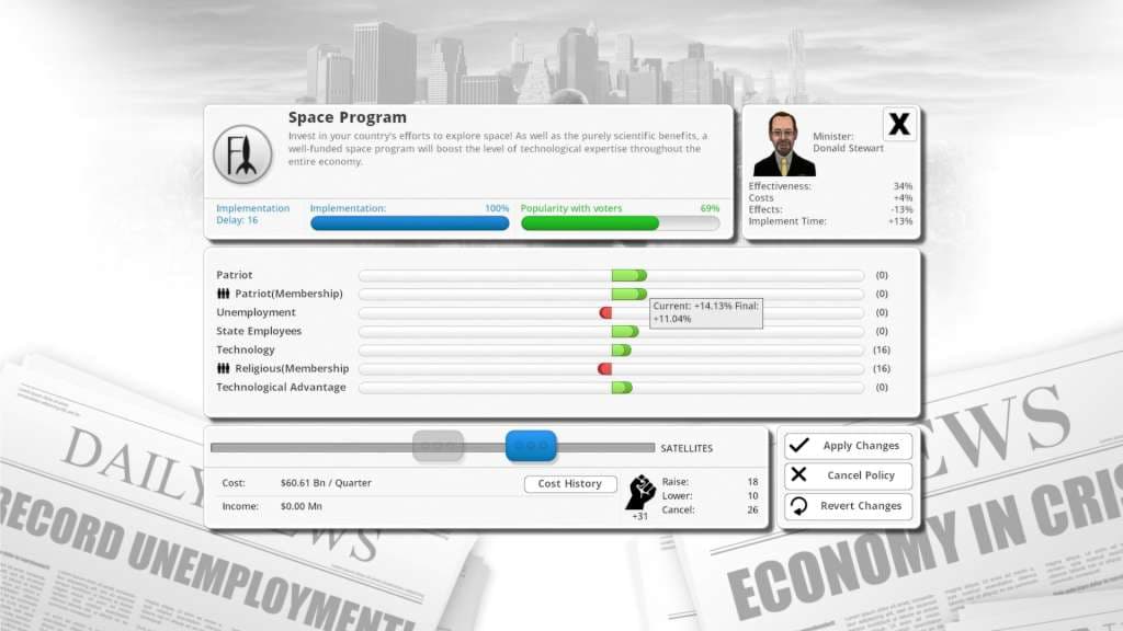 Democracy 3 — Klucz do gry Steam — 1