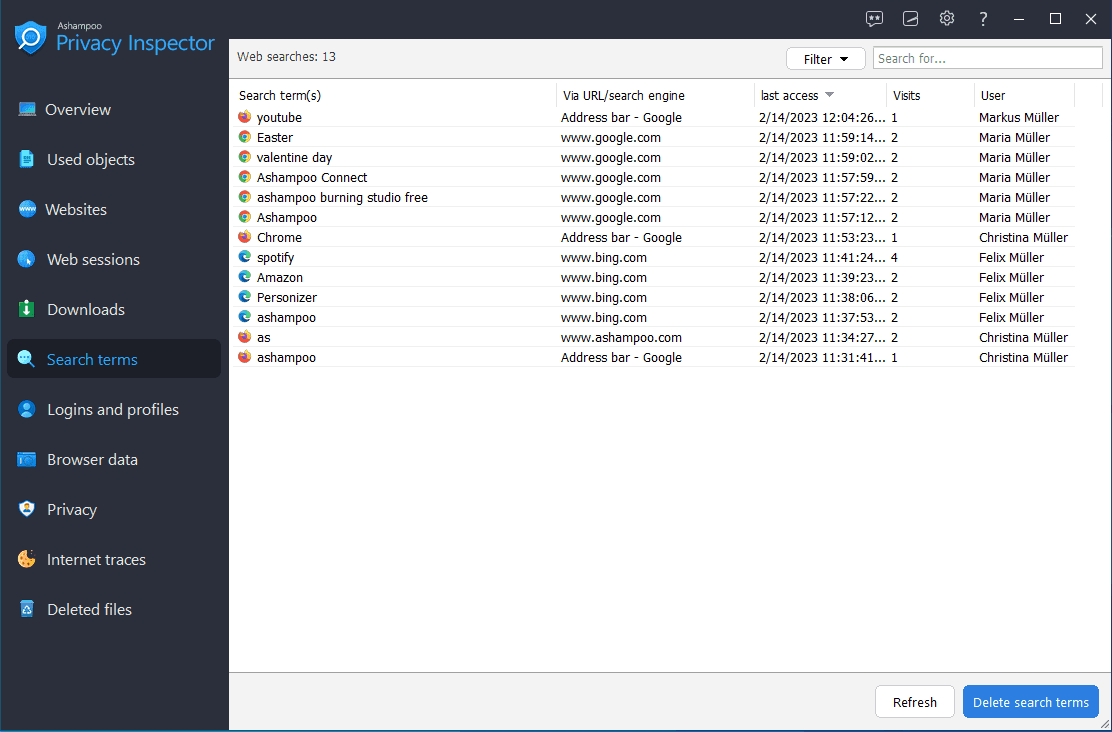 Ashampoo Privacy Inspector — Licencia Other — 3
