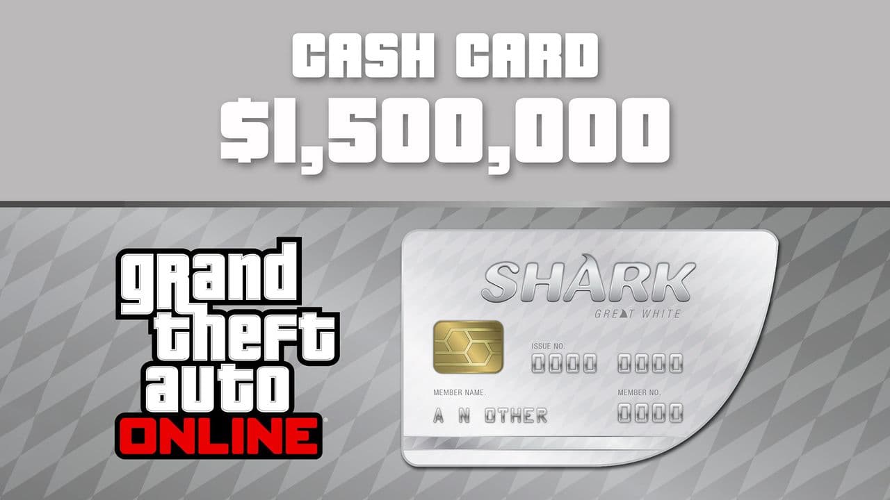 Grand Theft Auto Online - $1,500,000 Great White Shark Cash — Clé de jeu Rockstar Games