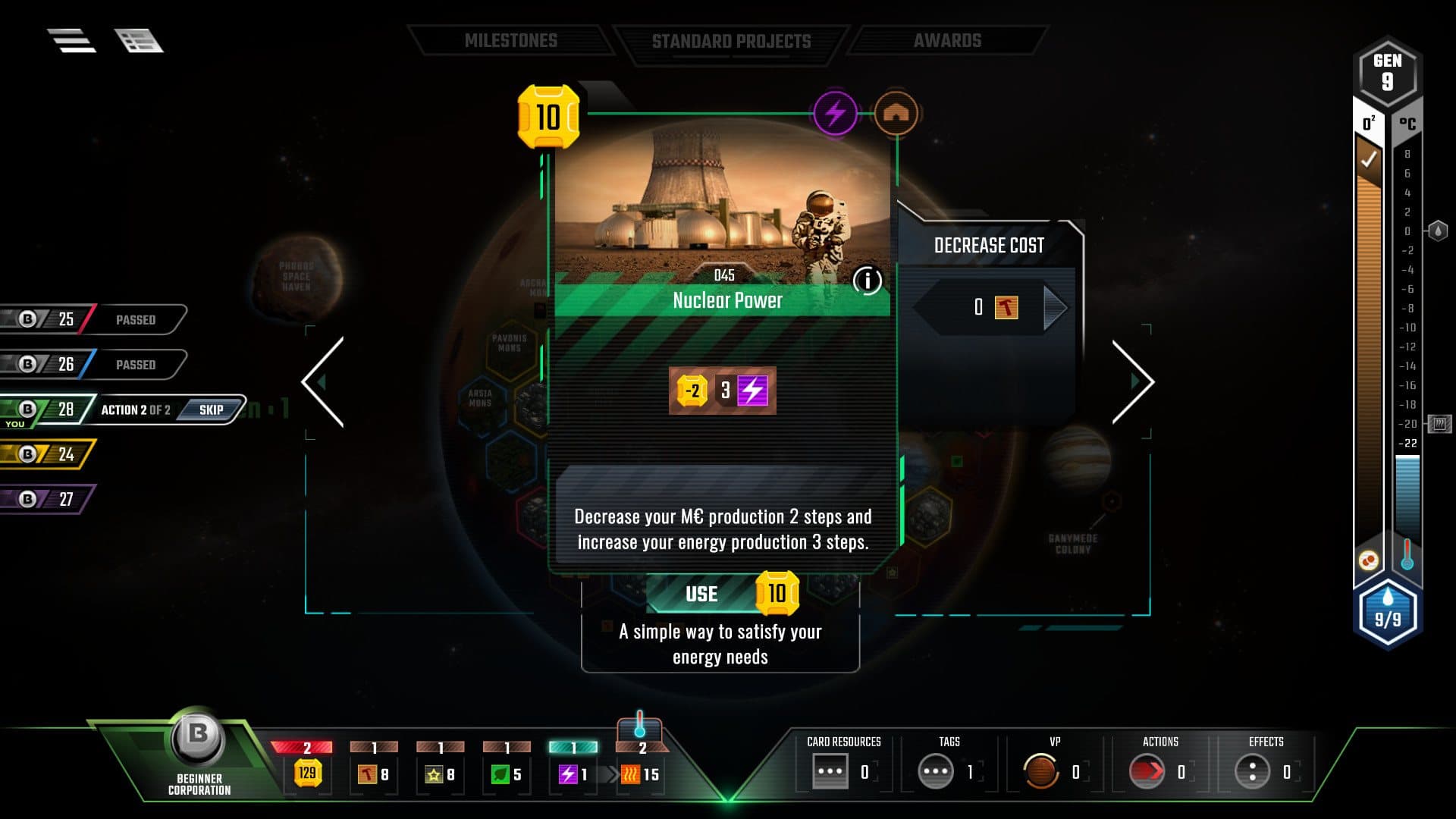 Terraforming Mars — Key game Steam